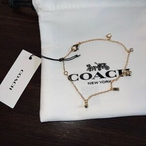 Coach Gold Charm Bracelet (plated)